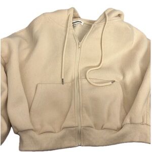 New nude/ cream crop top jacket